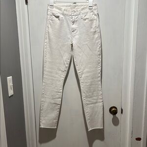 MOTHER looker ankle fray jeans